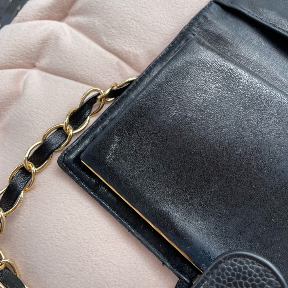 Chanel 90s Caviar CC Wallet on Chain - Picture 7 of 14